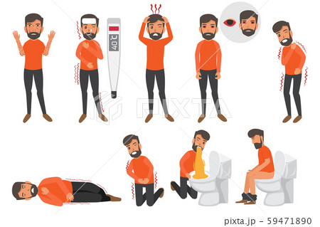 Man disease Symptoms, Stomach, Internal Organs, 59471890