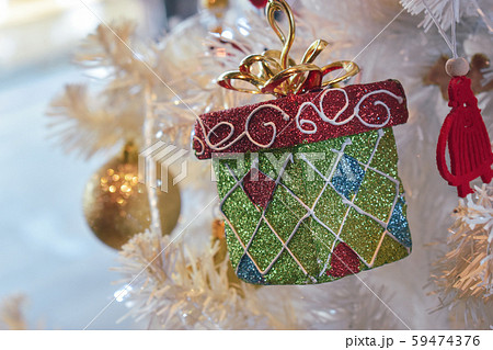 small gift box christmas ornament hanging small gift box christmas ornament hanging 59474376