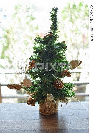 christmas ornament decoration on small green pine christmas ornament decoration on small green pine 59474378