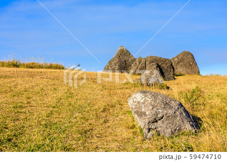 押戸石の丘の秋景色　【熊本県阿蘇郡南小国町】 59474710