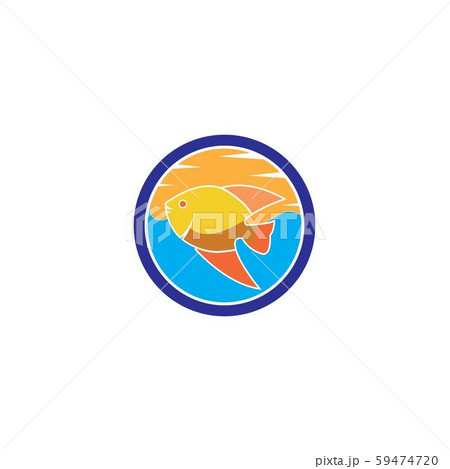 Fish icon Vector Illustration design Logo 59474720