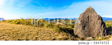 押戸石の丘の秋景色 パノラマ 【熊本県阿蘇郡南小国町】 押戸石の丘の秋景色 パノラマ 【熊本県阿蘇郡南小国町】 59474725
