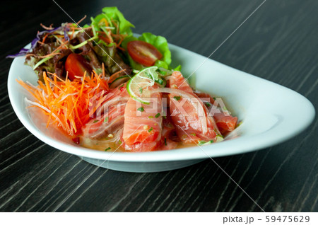Tuna spicy salad sauce , Thai spicy salad Tuna spicy salad sauce , Thai spicy salad 59475629