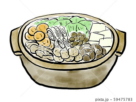 鍋料理のイラスト素材