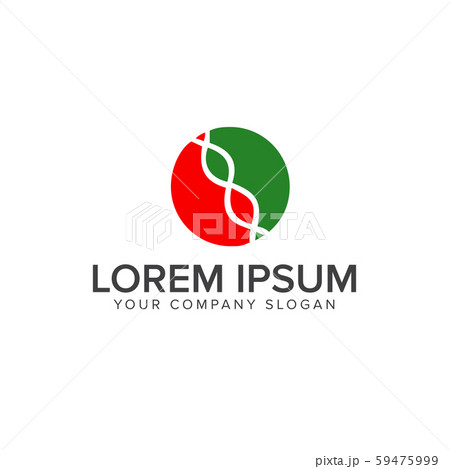 Chemical genes logo. Science logo design concept 59475999