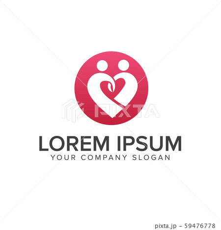 people love logo design concept template 59476778