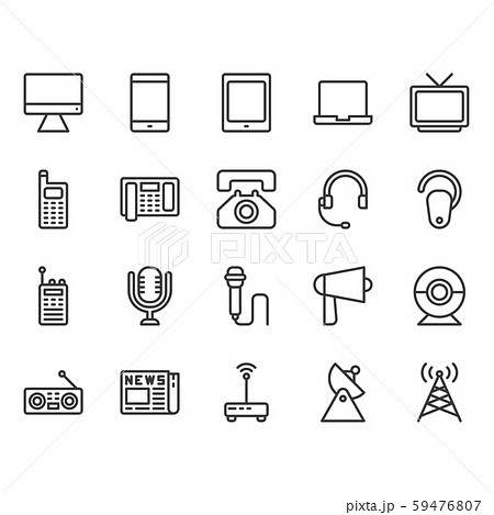 Communication device icon set.Vector illustration Communication device icon set.Vector illustration 59476807