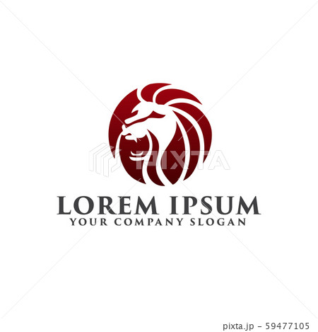 lion roar logo design concept template 59477105