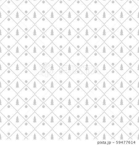 white seamless pattern for Christmas. Grey trees and rhombs on a white background. white seamless pattern for Christmas. Grey trees and rhombs on a white background. 59477614