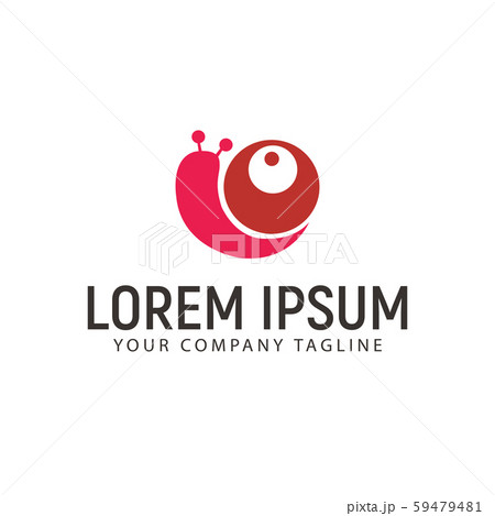 snail logo design concept template 59479481