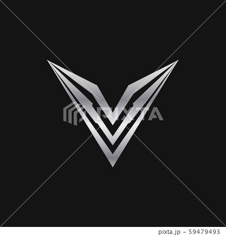 letter v logo. luxury metal logo design concept 59479493