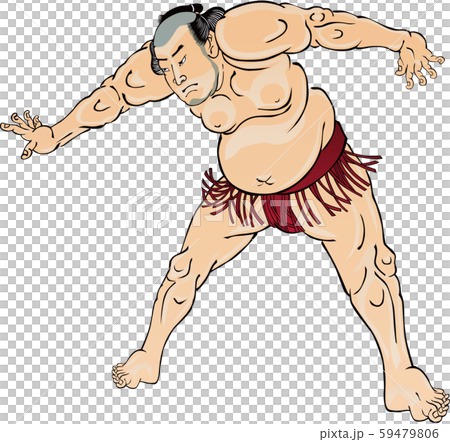 浮世絵　相撲取り　その15 59479806