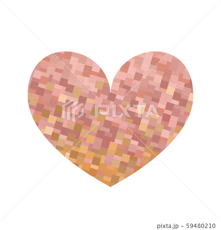 Square texture beige heart. 59480210