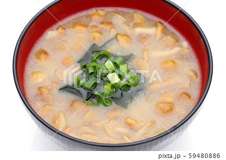 味噌汁　なめこ　茸 59480886