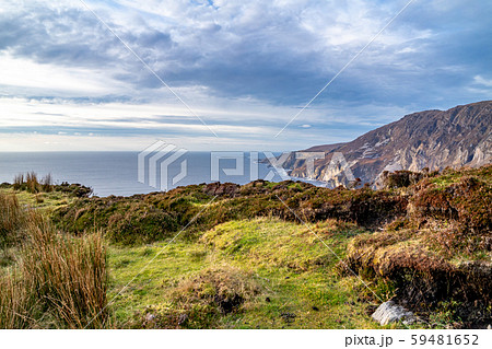 Slieve League Cliffs are among the highest sea cliffs in Europe rising 1972 feet above the Atlantic Slieve League Cliffs are among the highest sea cliffs in Europe rising 1972 feet above the Atlantic 59481652