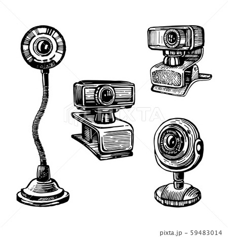 Vector sketch of a webcam 59483014