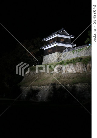 ■ 上田城 ■ ライトアップ ■ 西櫓 ■ 真田幸村、真田昌幸 ■ 長野県 上田市 ■ 快晴 ■ 上田城 ■ ライトアップ ■ 西櫓 ■ 真田幸村、真田昌幸 ■ 長野県 上田市 ■ 快晴 59483043