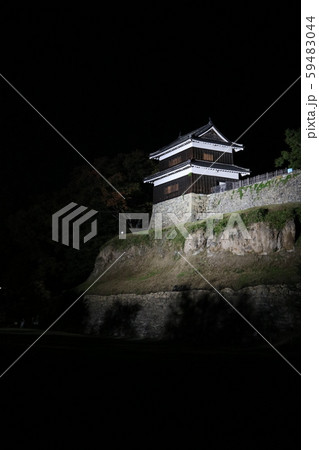 ■ 上田城 ■ ライトアップ ■ 西櫓 ■ 真田幸村、真田昌幸 ■ 長野県 上田市 ■ 快晴 ■ 上田城 ■ ライトアップ ■ 西櫓 ■ 真田幸村、真田昌幸 ■ 長野県 上田市 ■ 快晴 59483044