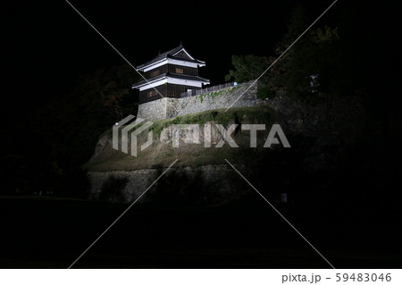 ■ 上田城 ■ ライトアップ ■ 西櫓 ■ 真田幸村、真田昌幸 ■ 長野県 上田市 ■ 快晴 ■ 上田城 ■ ライトアップ ■ 西櫓 ■ 真田幸村、真田昌幸 ■ 長野県 上田市 ■ 快晴 59483046