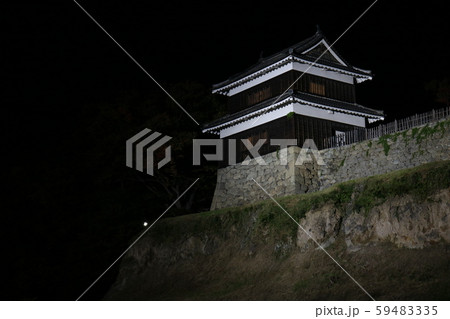 ■ 上田城 ■ ライトアップ ■ 西櫓 ■ 真田幸村、真田昌幸 ■ 長野県 上田市 ■ 快晴  59483335