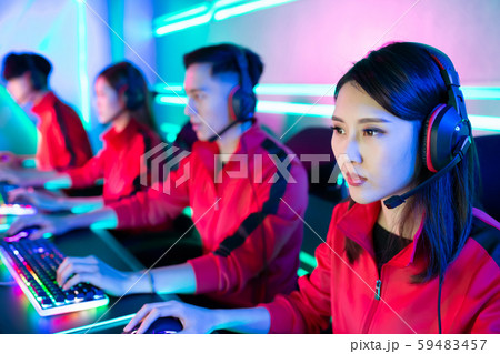 pro cyber sport gamers team 59483457