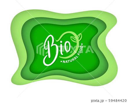 Natural Food Logotypes with Plant Leaves Flora 59484420