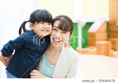 働くママと子ども 働くママと子ども 59484478
