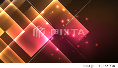 Shiny neon design square shape abstract background. Retro vector abstract design banner template Shiny neon design square shape abstract background. Retro vector abstract design banner template 59485930