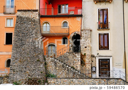 イタリアのオシャレな街角その１の写真素材 [59486570] - PIXTA