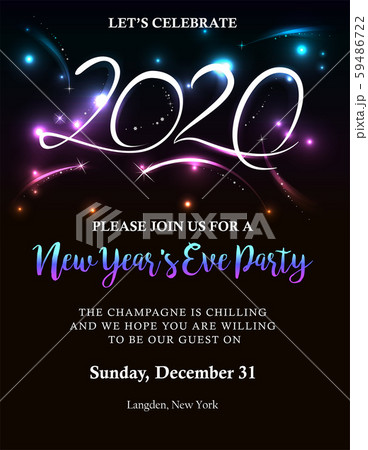 New Year 2020 invitation New Year 2020 invitation 59486722
