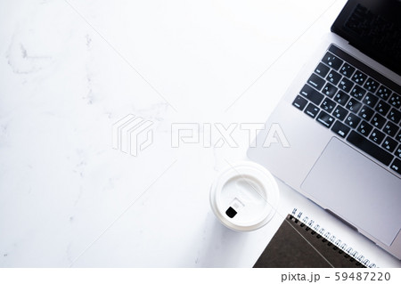 コーヒー、パソコン、仕事、ノマド、在宅、ビジネス 59487220