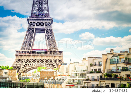eiffel tour and Paris cityscape 59487481