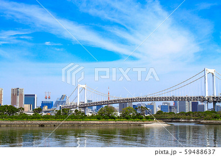 東京都 レインボーブリッジの風景 東京都 レインボーブリッジの風景 59488637