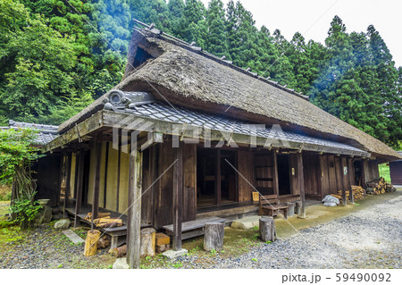 岐阜県　恵那市　明智町風景　旧三宅家 59490092
