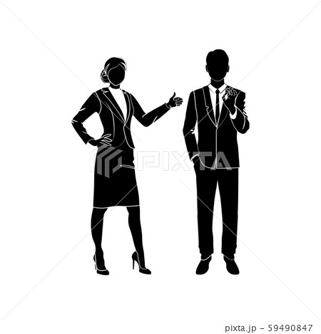 Businessman Manager Shows Ok Vector Business のイラスト素材