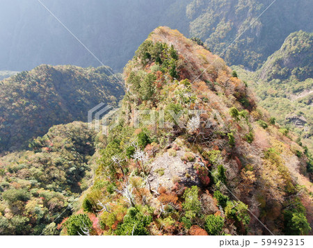 大台ケ原 大蛇嵓 空撮、不動返し 大台ケ原 大蛇嵓 空撮、不動返し 59492315