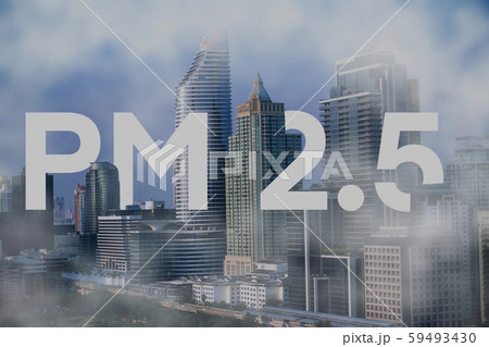 PM 2.5 pollution in the city  PM2.5 Background 59493430
