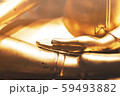 Golden Buddha hand in the temple 59493882