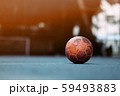 The old football on the street in Bangkok city 59493883