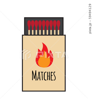 Empty match box icon cartoon style Royalty Free Vector Image