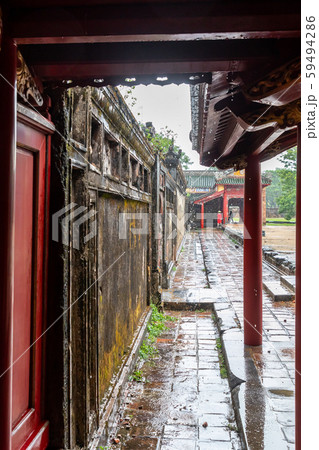 紫禁城エリア 土壁 縦位置 グエン朝王宮 紫禁城エリア 土壁 縦位置 グエン朝王宮 59494286