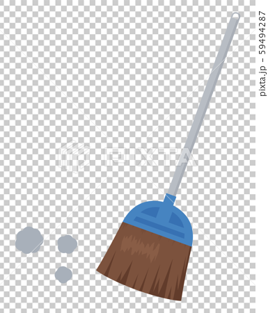 Illustration Of Sweeping With A Spade Stock Illustration