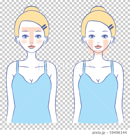 Tゾーン　Uゾーン　スキンケア　セット　イラスト 59496144