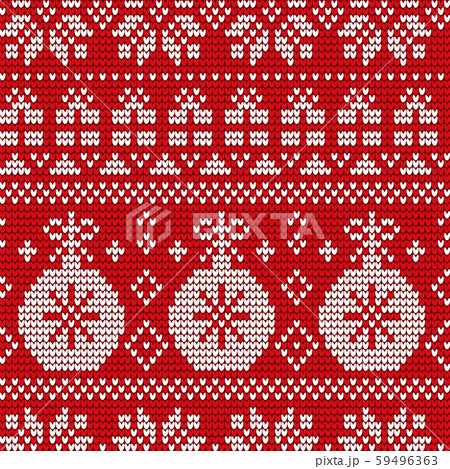 Xmas Decorative Background, Ornament on Sweater 59496363
