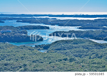 【伊勢志摩 横山展望台より英虞湾の風景】 三重県志摩市阿児町鵜方 59501085