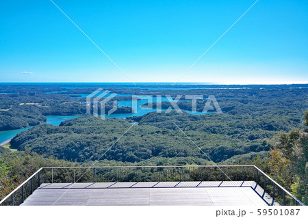 【伊勢志摩 横山展望台より英虞湾の風景】 三重県志摩市阿児町鵜方 59501087