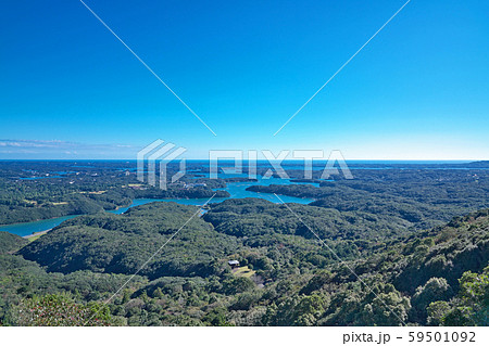 【伊勢志摩 横山展望台より英虞湾の風景】 三重県志摩市阿児町鵜方 59501092
