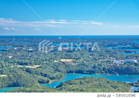 【伊勢志摩 横山展望台より英虞湾の風景】 三重県志摩市阿児町鵜方 59501096