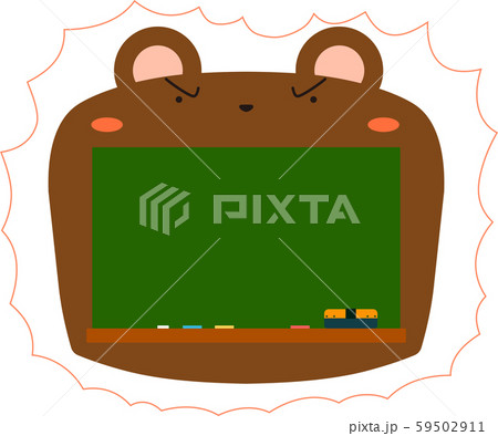 うさぎ 黒板 メッセージボード 動物 入学式 卒業式 背景素材 59502911