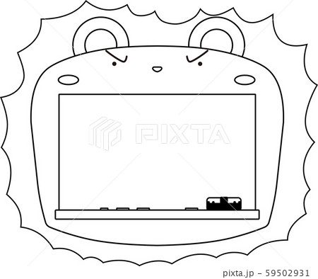 うさぎ 黒板 メッセージボード 動物 入学式 卒業式 背景素材のイラスト素材